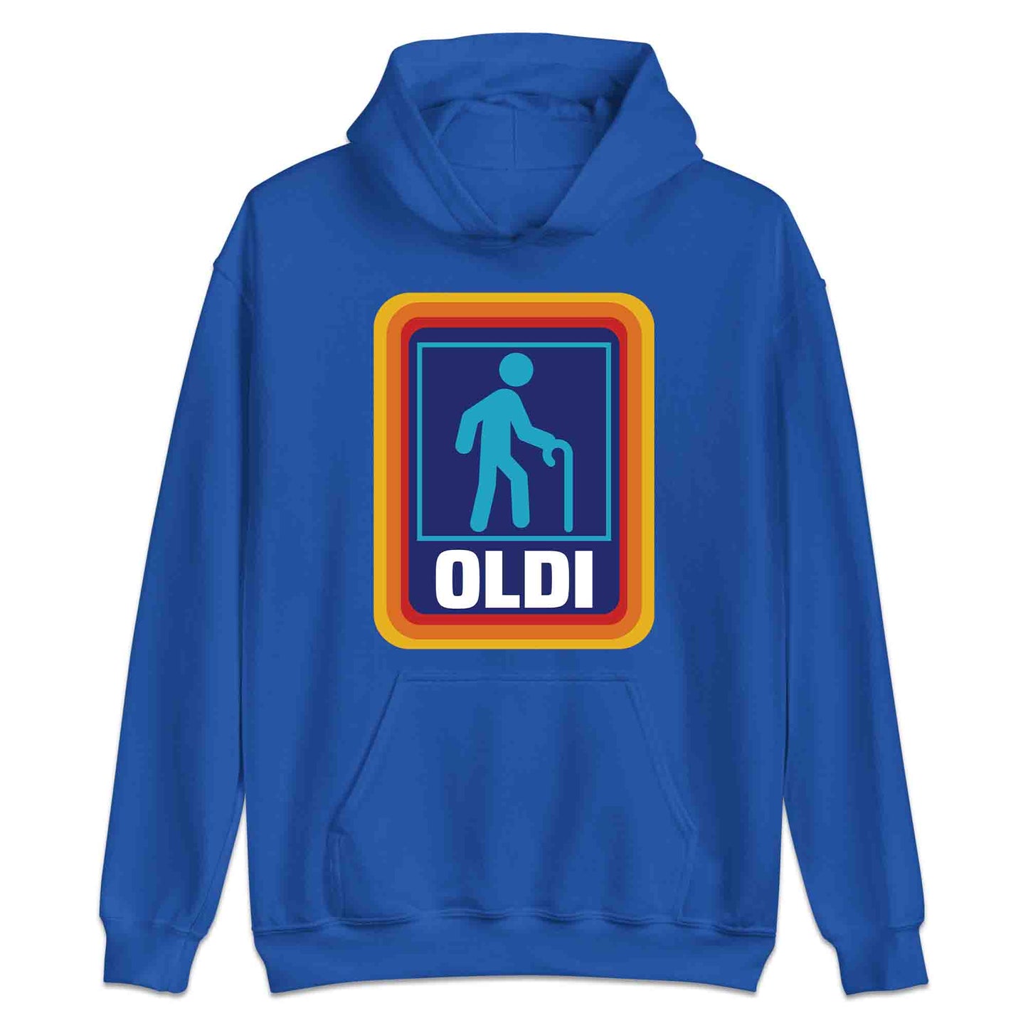 OLDI Funny Retirement T-Shirt | Aldi Parody Jumper | Hilarious Grocery Spoof Hoodie | PRODUCT CODE: OIEBRJHANCEJ