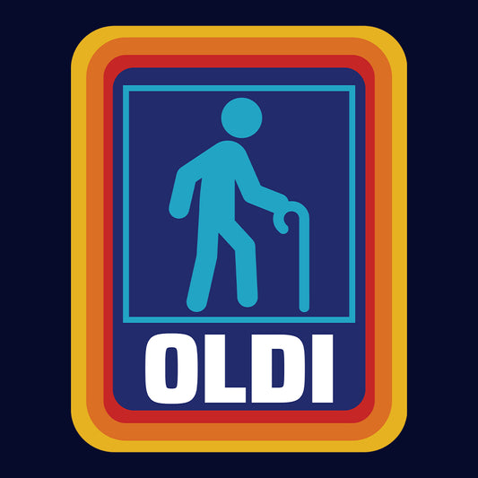 OLDI Funny Retirement T-Shirt | Aldi Parody Jumper | Hilarious Grocery Spoof Hoodie | PRODUCT CODE: OIEBRJHANCEJ