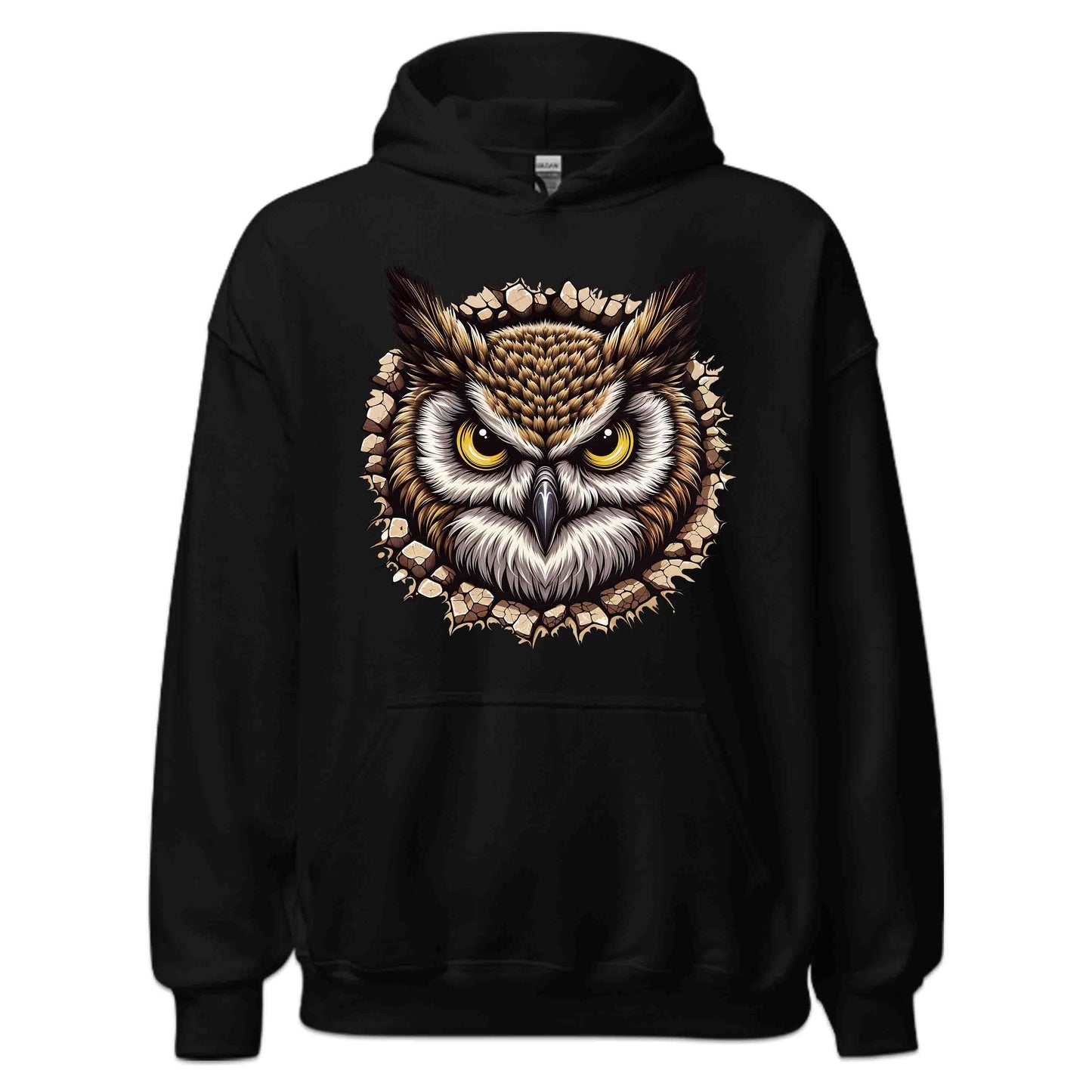 Owl Breaking Through Wall 3D Realistic Owl Nature Enthusiasts | PRODUCT CODE: OLWBRKNLANTUE