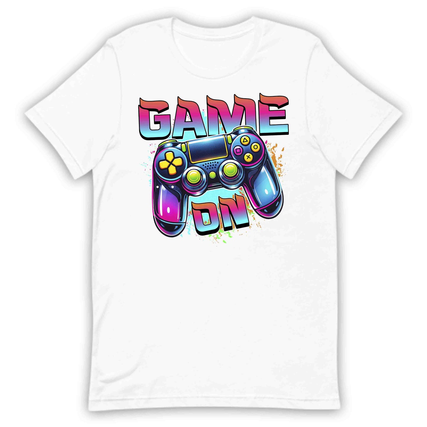 Game On Retro Neon Gaming Controller Video Game Lovers | PRODUCT CODE: ONGMETCNRVD