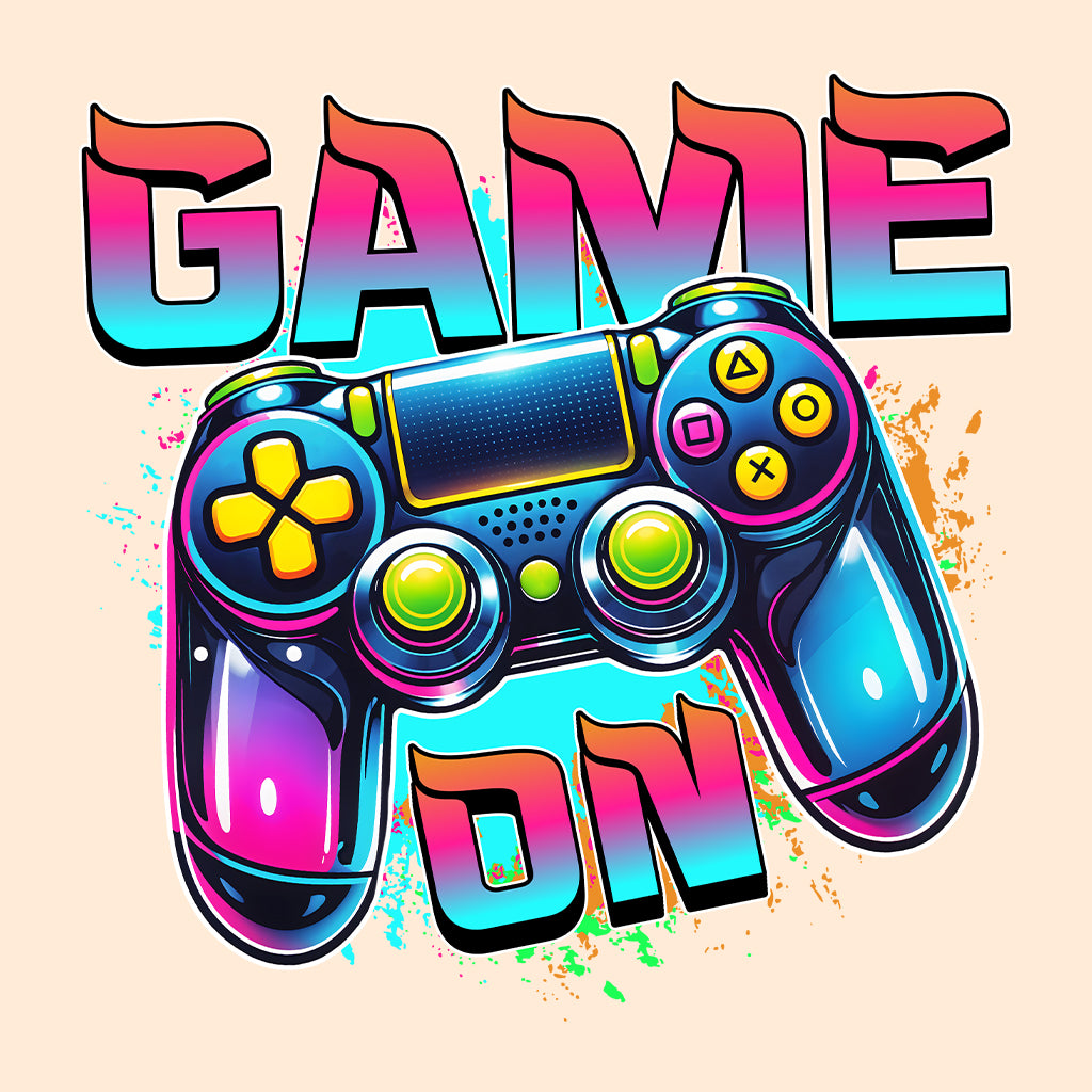 Game On Retro Neon Gaming Controller Video Game Lovers | PRODUCT CODE: ONGMETCNRVD