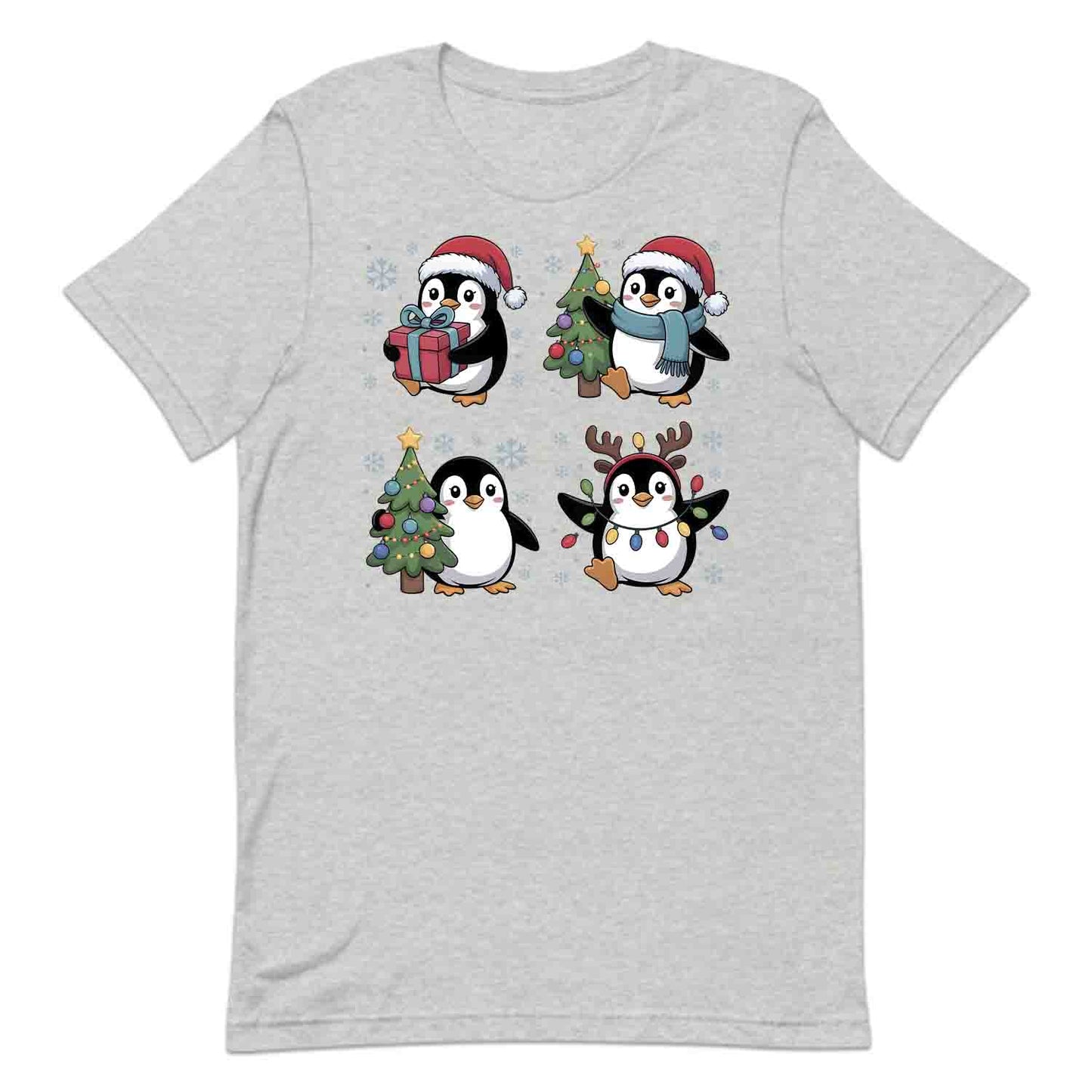 Adorable Christmas Penguin T-Shirt, Cute Holiday Family Matching Tee, Winter Gifts & Pajama Party Shirt | PRODUCT CODE: PABVCSADY