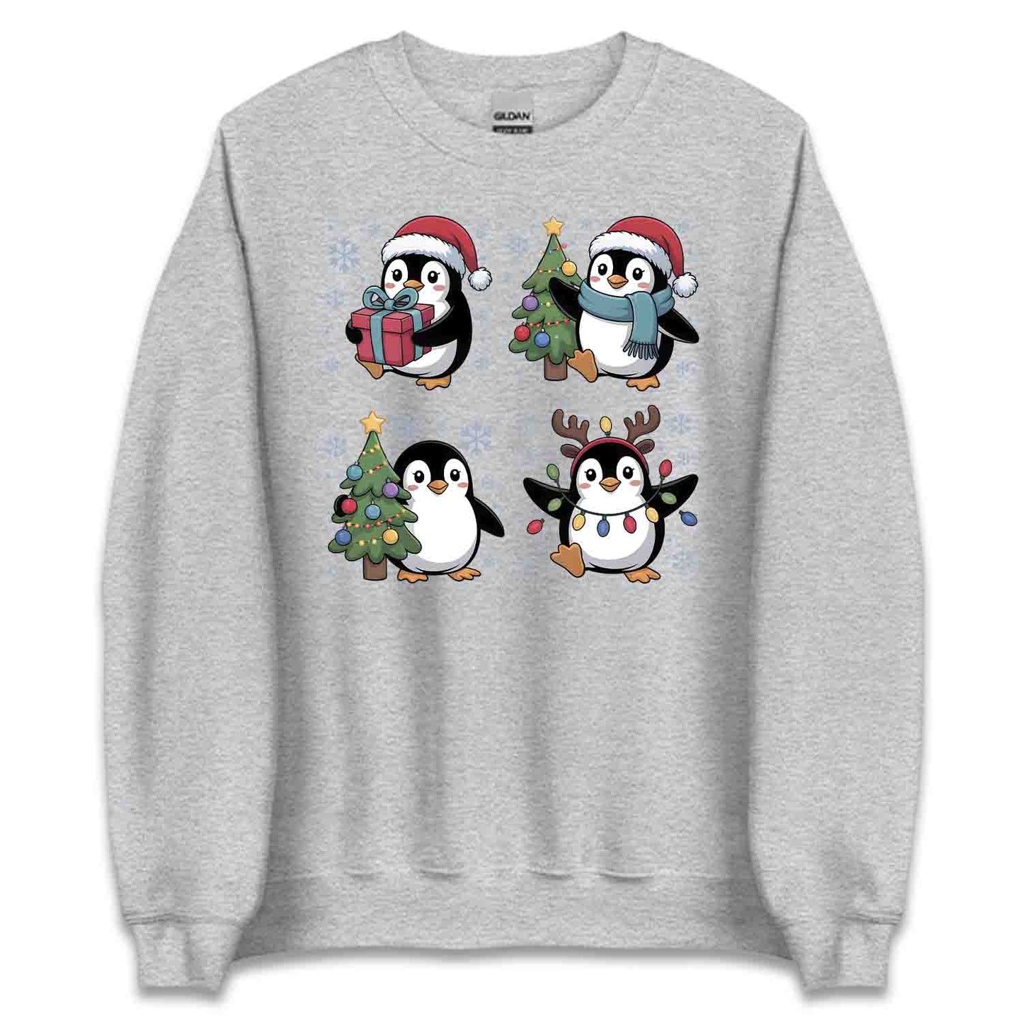 Adorable Christmas Penguin T-Shirt, Cute Holiday Family Matching Tee, Winter Gifts & Pajama Party Shirt | PRODUCT CODE: PABVCSADY
