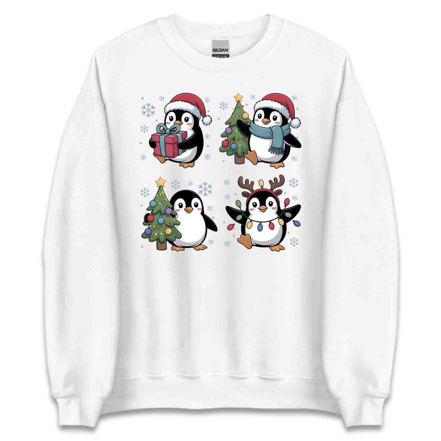 Adorable Christmas Penguin T-Shirt, Cute Holiday Family Matching Tee, Winter Gifts & Pajama Party Shirt | PRODUCT CODE: PABVCSADY