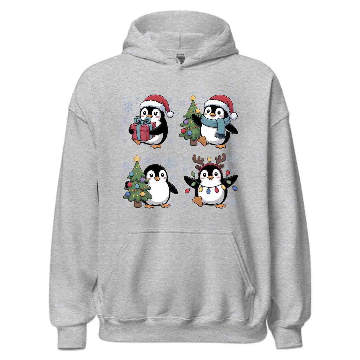 Adorable Christmas Penguin T-Shirt, Cute Holiday Family Matching Tee, Winter Gifts & Pajama Party Shirt | PRODUCT CODE: PABVCSADY
