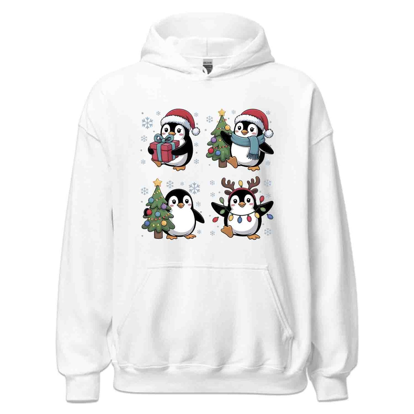 Adorable Christmas Penguin T-Shirt, Cute Holiday Family Matching Tee, Winter Gifts & Pajama Party Shirt | PRODUCT CODE: PABVCSADY