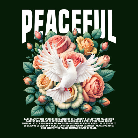 Peaceful Dove & Rose Promoting Love Harmony & Tranquility | PRODUCT CODE: PECFLUDVORSE
