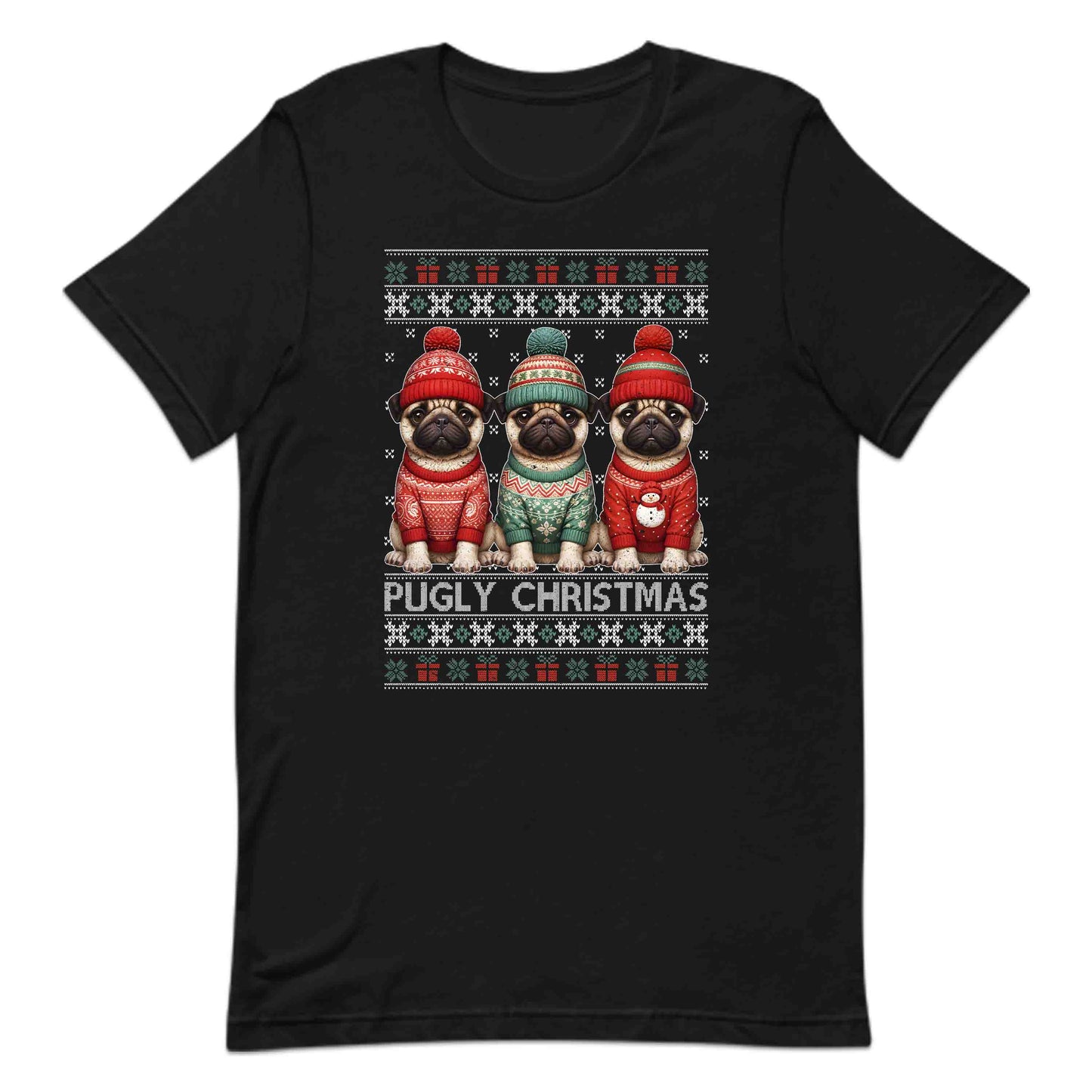 Pugly Christmas Pug Dog Xmas | PRODUCT CODE: PGLYDOCHRXMA