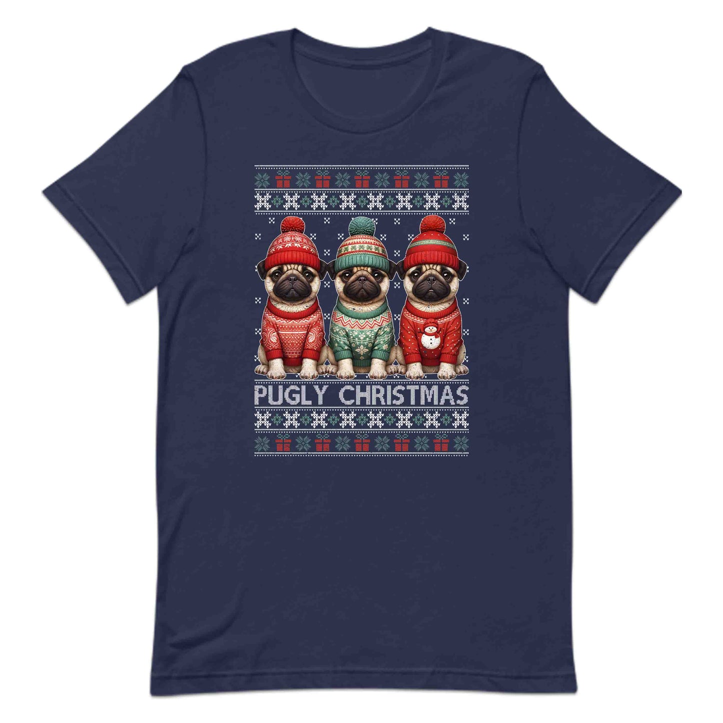 Pugly Christmas Pug Dog Xmas | PRODUCT CODE: PGLYDOCHRXMA