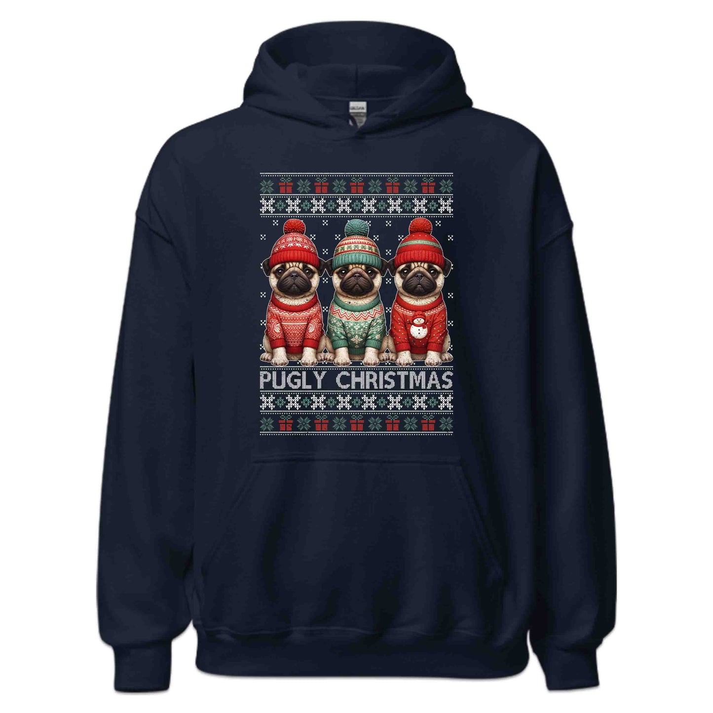 Pugly Christmas Pug Dog Xmas | PRODUCT CODE: PGLYDOCHRXMA