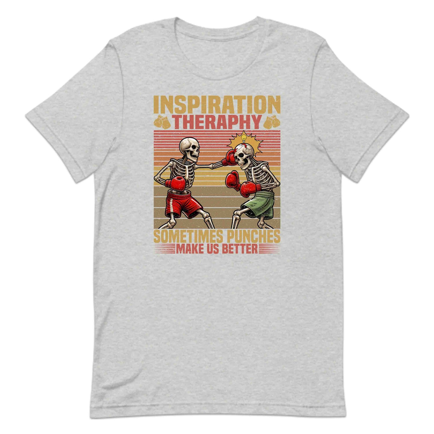 Punch Therapy Skeleton Boxing Motivational Skull Fighters | PRODUCT CODE: PHCNTHRPSKLBW