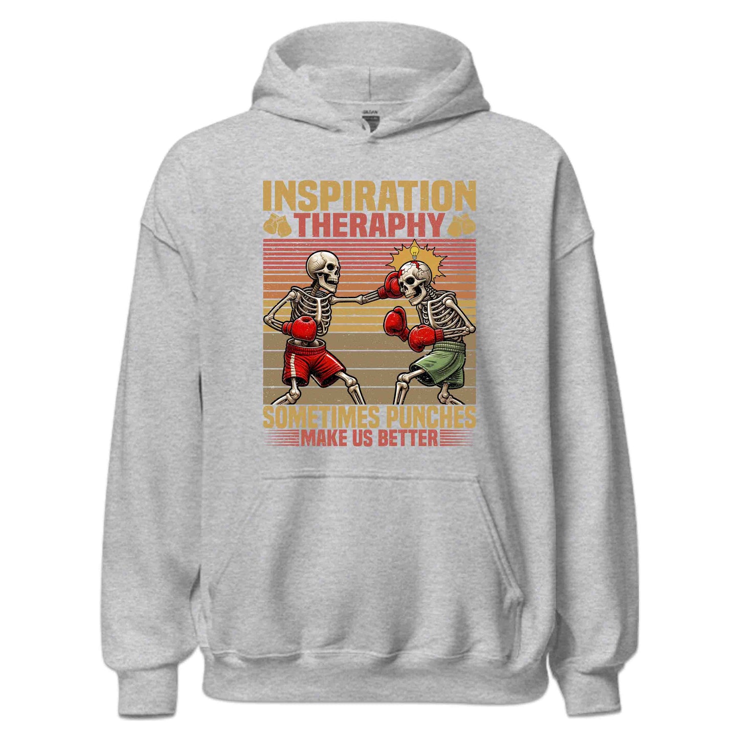 Punch Therapy Skeleton Boxing Motivational Skull Fighters | PRODUCT CODE: PHCNTHRPSKLBW