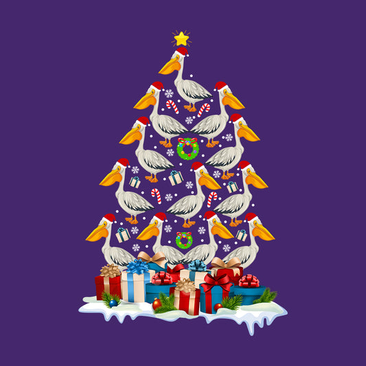 Pelican Christmas Tree Xmas Santa Bird Holiday Festive | PRODUCT CODE: PLCHERTSNB