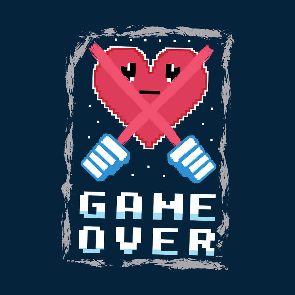 Retro Gaming Pixel Heart Game Over Arcade Style  | PRODUCT CODE: PLXEHRTGMO