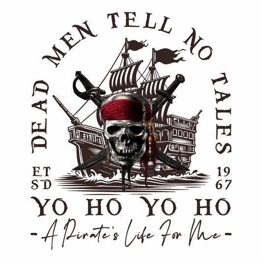 Dead Men Tell No Tales T-Shirt, Pirate Skull Jumper & Caribbean Hoodie – Retro Disney Pirate Apparel | PRODUCT CODE: PRDTMJC