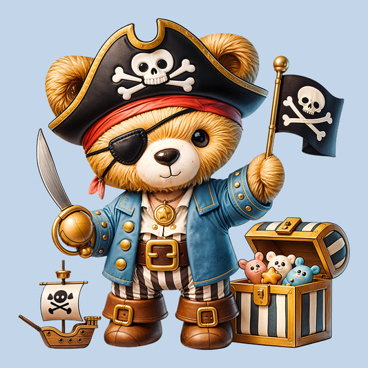 Pirate Teddy Bear Cute Plush Captain Nautical Adventure | PRODUCT CODE: PRDYBCUSHMN