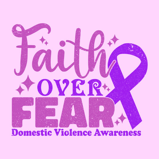 Domestic Violence Awareness DV Warrior Purple Ribbon | PRODUCT CODE: PRLRBNIODM