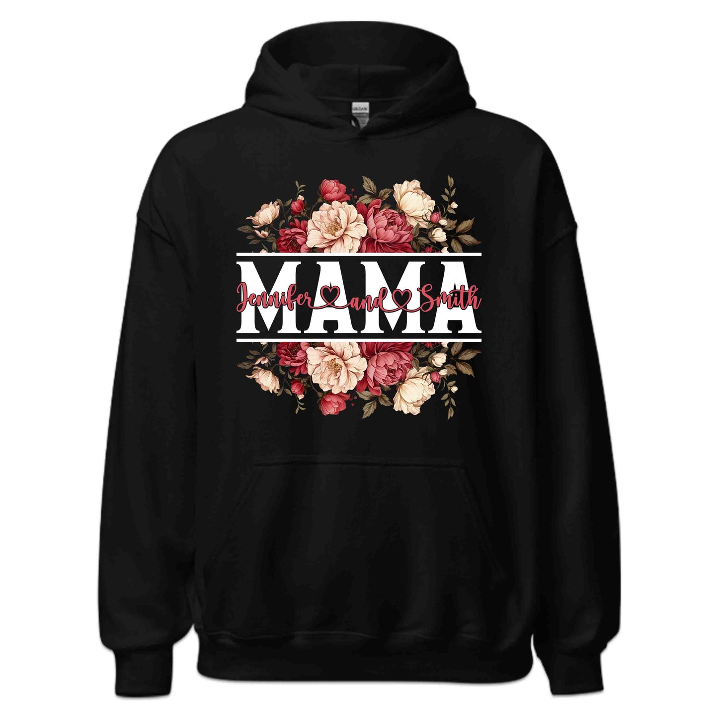 Personalized Floral Mama Custom Family Names with Elegant Flower Happy Mother’s Day | PRODUCT CODE: PRSLDFOMAHPYC