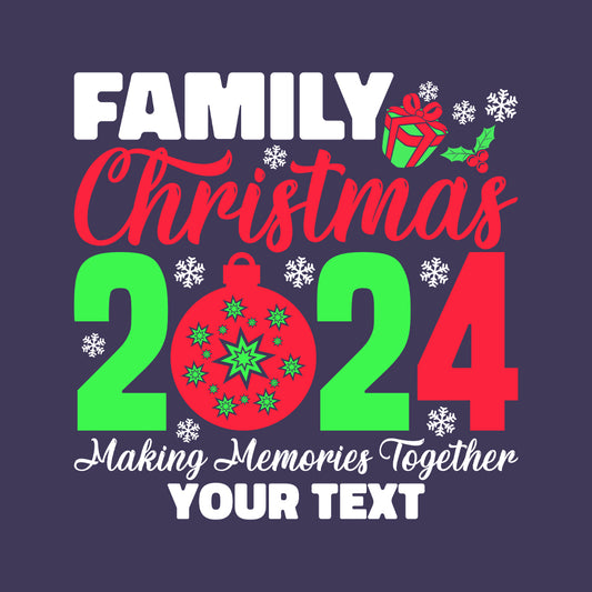 Personalised Family Christmas 2024 Making Memories Together Xmas | PRODUCT CODE: PRZFMLKNGCH