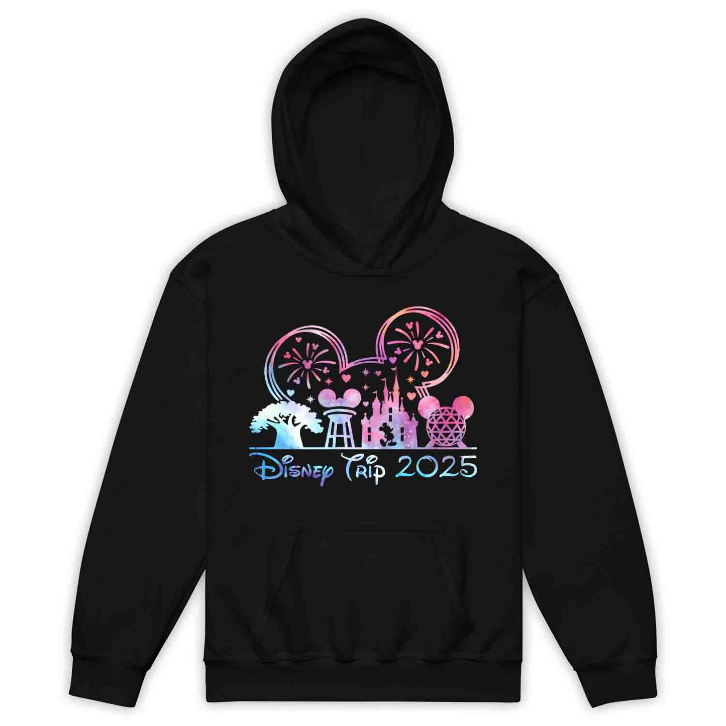 Disney Trip 2025 Kids T-Shirt | Family Vacation Jumper | Mickey Castl Disneyland Travel Hoodie | PRODUCT CODE: PSTENBWQDBS