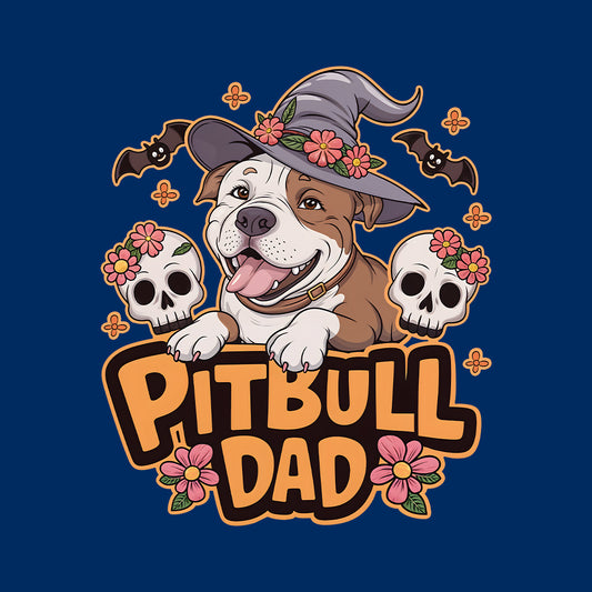 Pitbull Dad Halloween Witch Spooky Dog Lover | PRODUCT CODE: PTBLDHLWEW