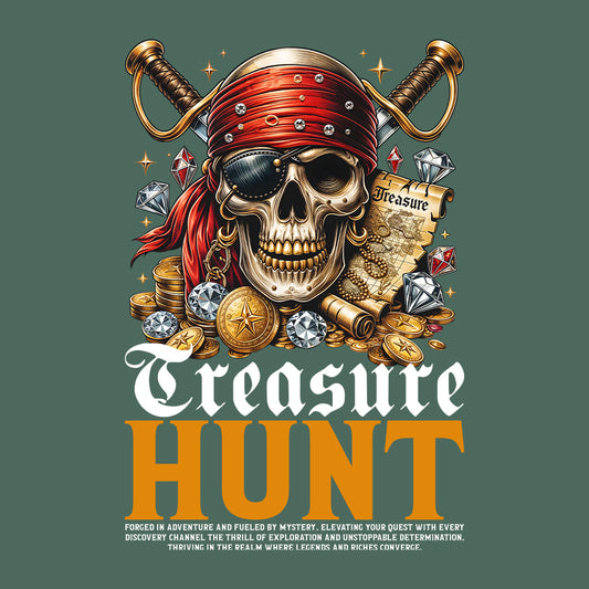 Pirate Treasure Hunt Skull Mystery Lovers Treasure Map & Gold Coins | PRODUCT CODE: PTRSUEHNMYLV