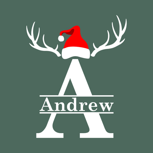 Personalized Christmas Alphabet Custom Name Initial Xmas | PRODUCT CODE: PXFMLYCRMSA