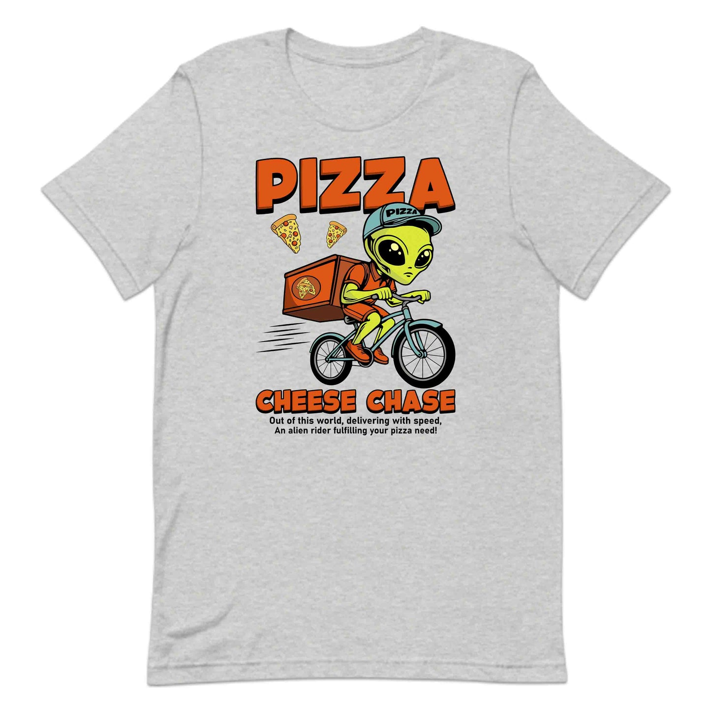 Pizza Delivery Alien Quirky Cosmic Pizza Lovers Cheesy Pizza Chase | PRODUCT CODE: PZADLVANEQRC
