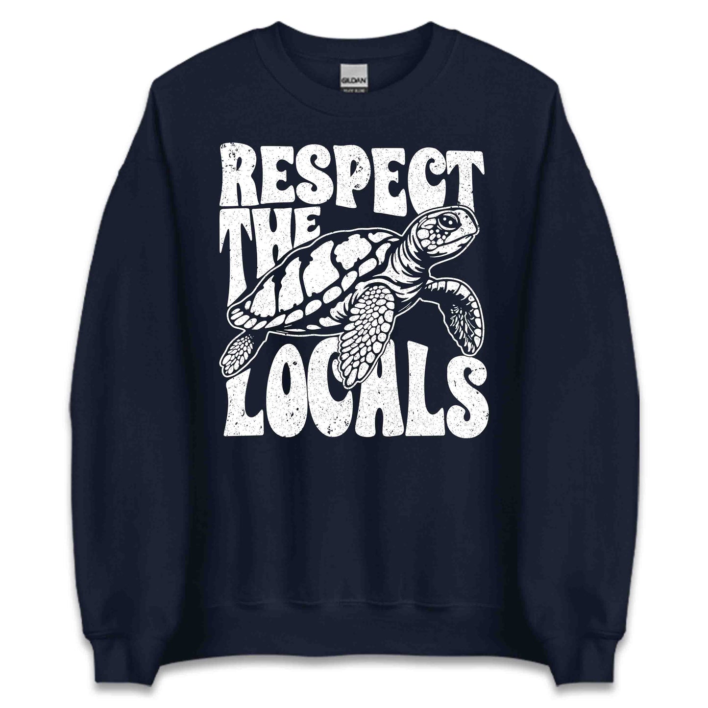 Respect the Locals Sea Turtle Ocean Conservation Save the Turtles Beach Lover Marine Life Protection | PRODUCT CODE: RBSPEBTXKAIE