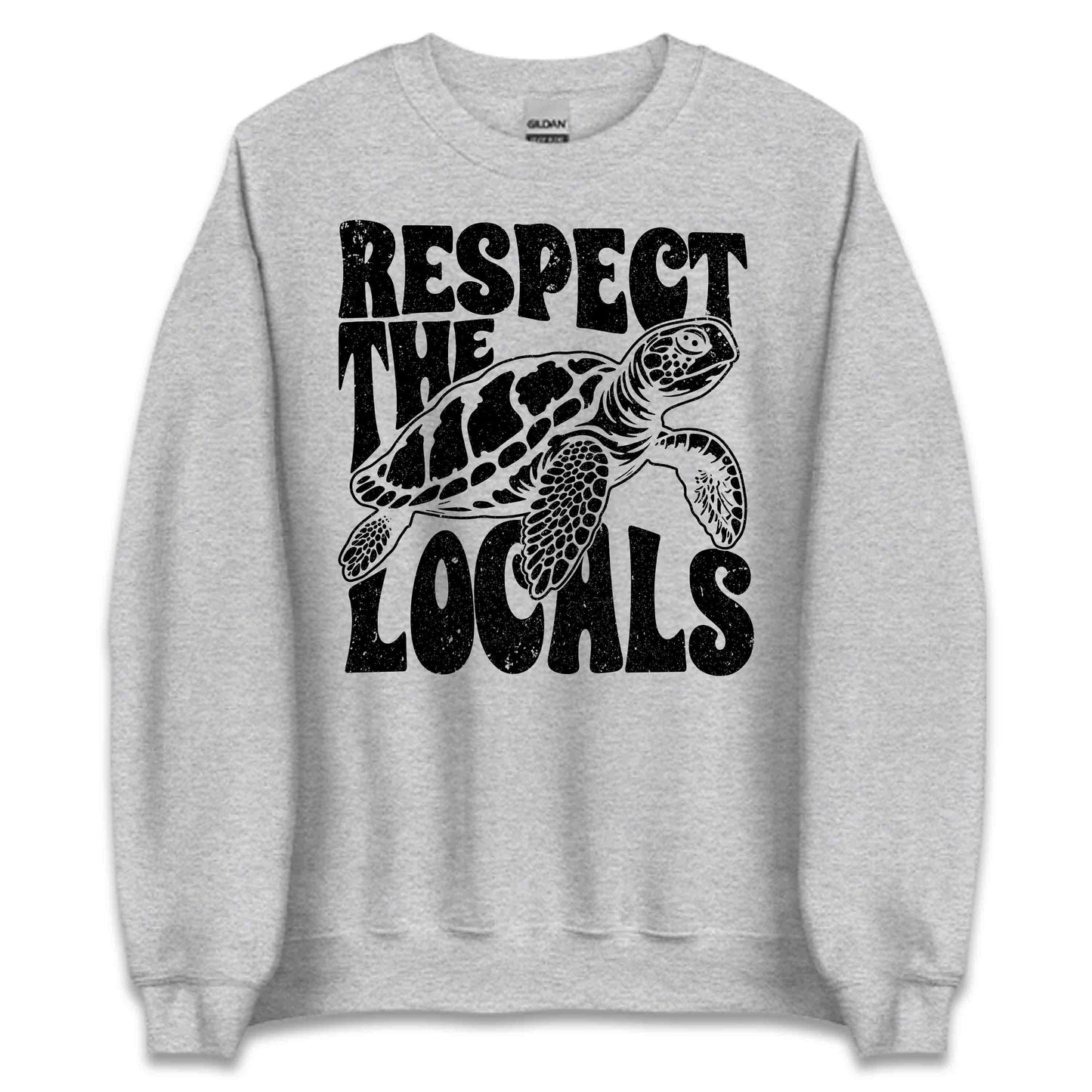 Respect the Locals Sea Turtle Ocean Conservation Save the Turtles Beach Lover Marine Life Protection | PRODUCT CODE: RBSPEBTXKAIE