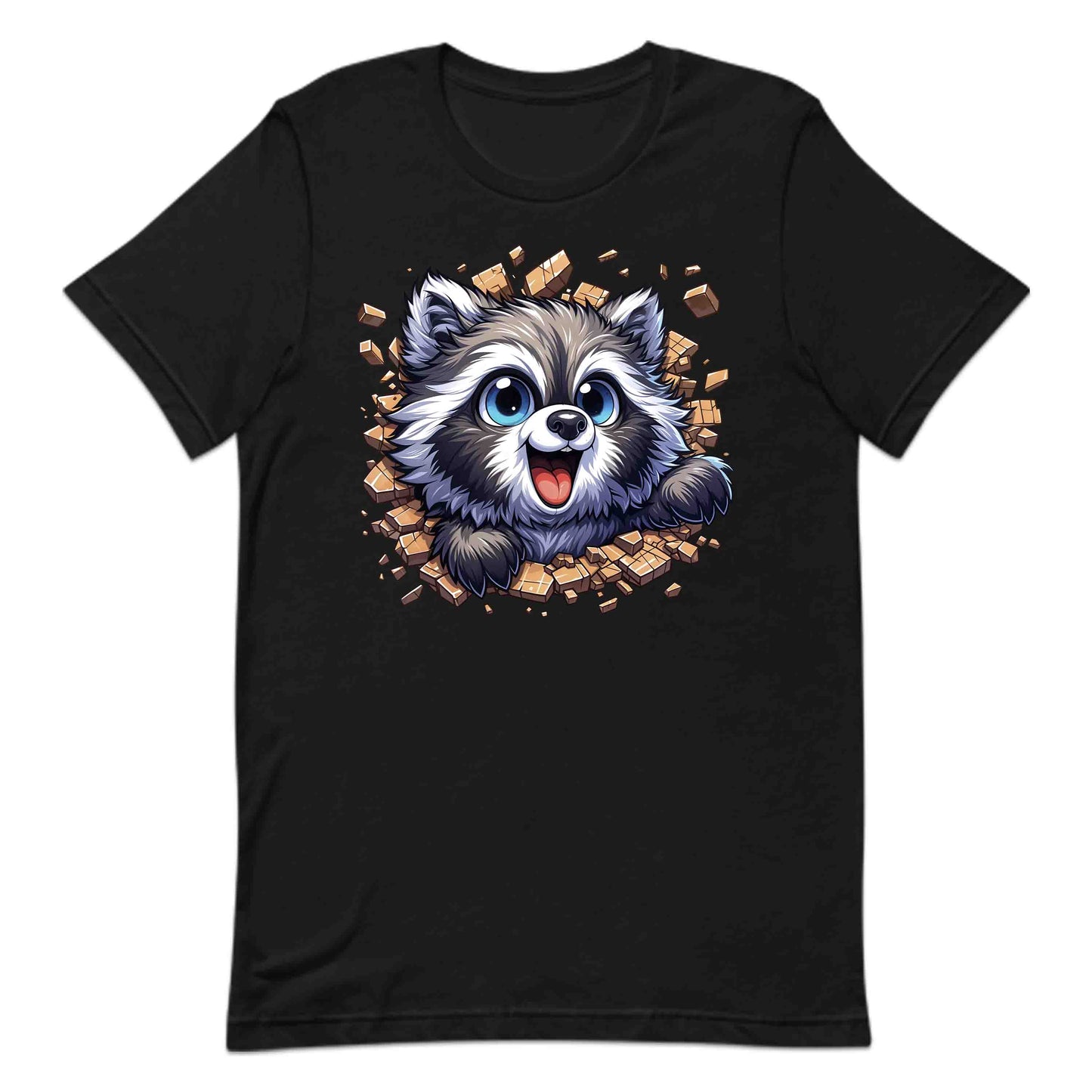 Raccoon Breaking Through Wall 3D Realistic Adorable Animal | PRODUCT CODE: RCNBKGWLHV