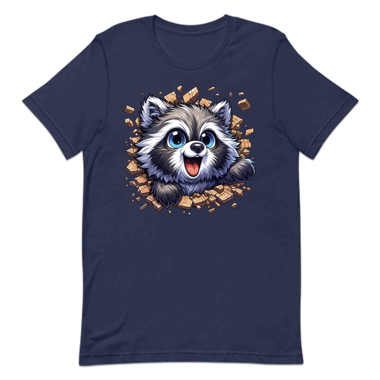 Raccoon Breaking Through Wall 3D Realistic Adorable Animal | PRODUCT CODE: RCNBKGWLHV