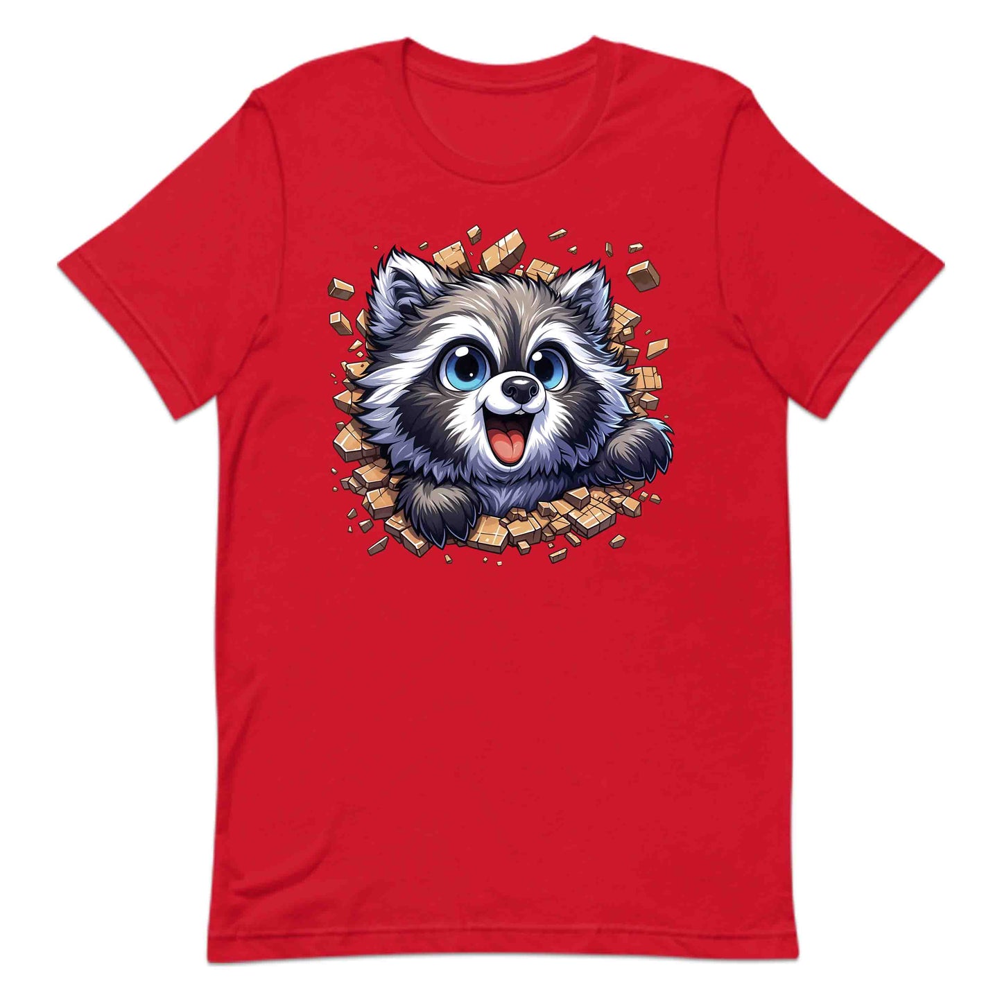 Raccoon Breaking Through Wall 3D Realistic Adorable Animal | PRODUCT CODE: RCNBKGWLHV