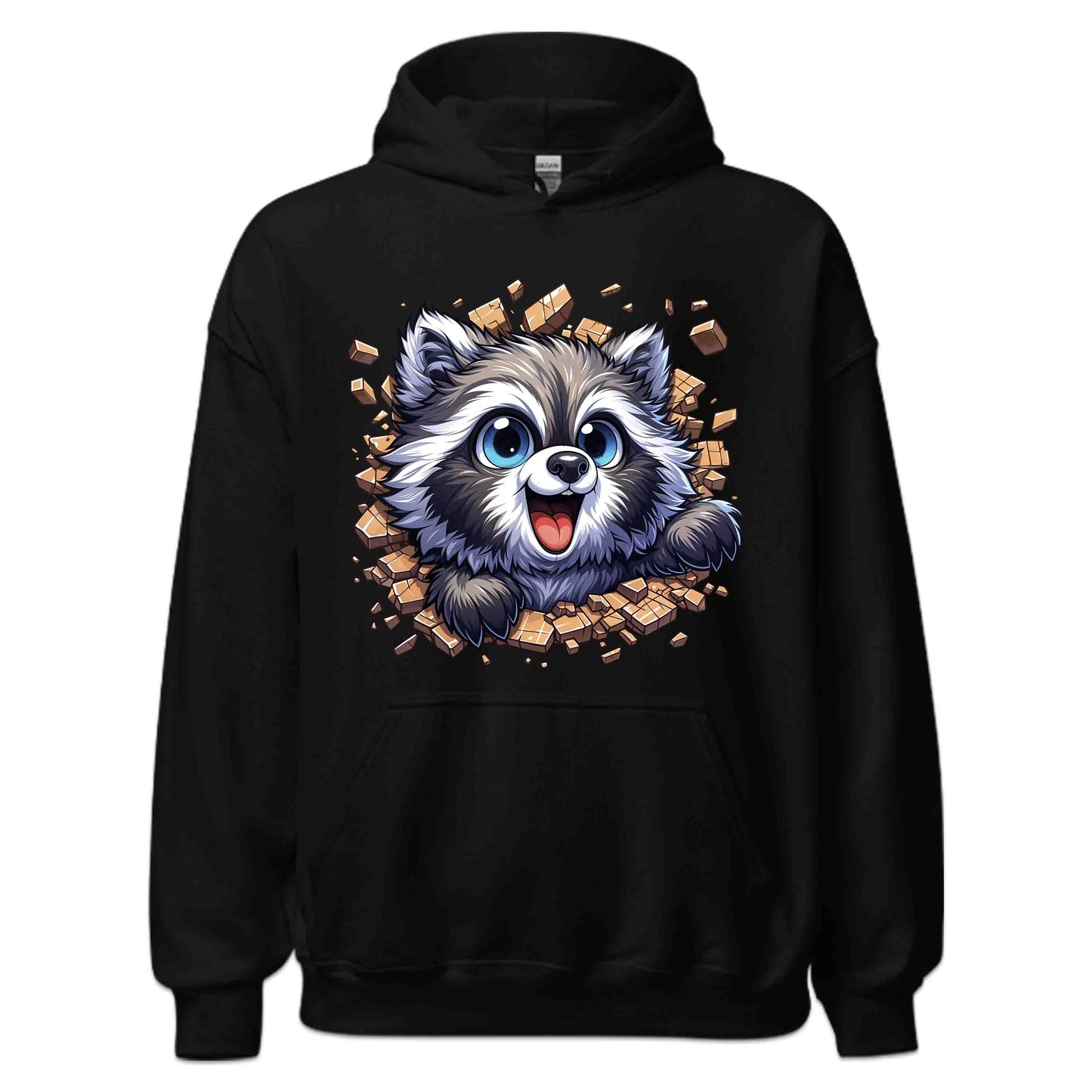 Raccoon Breaking Through Wall 3D Realistic Adorable Animal | PRODUCT CODE: RCNBKGWLHV