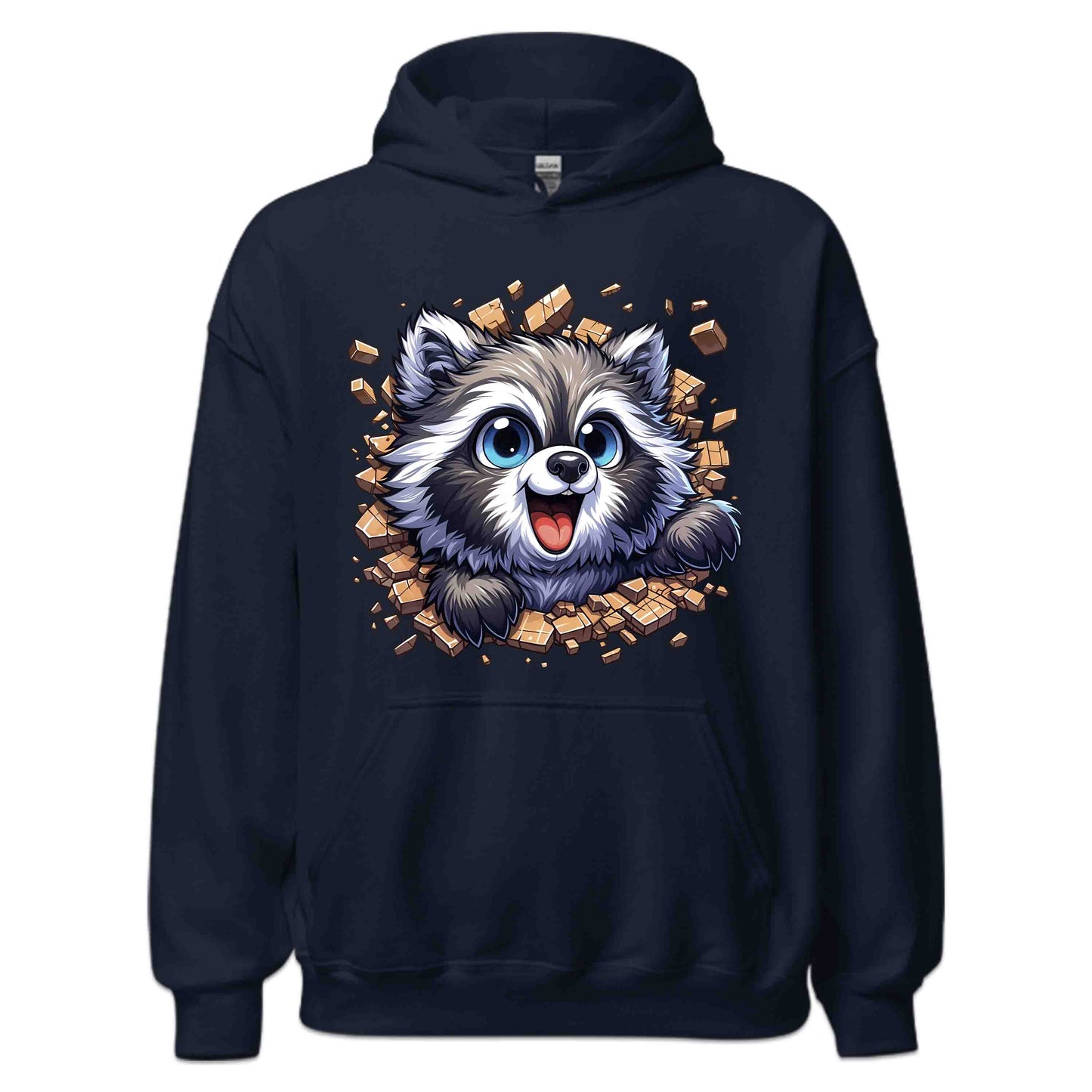 Raccoon Breaking Through Wall 3D Realistic Adorable Animal | PRODUCT CODE: RCNBKGWLHV