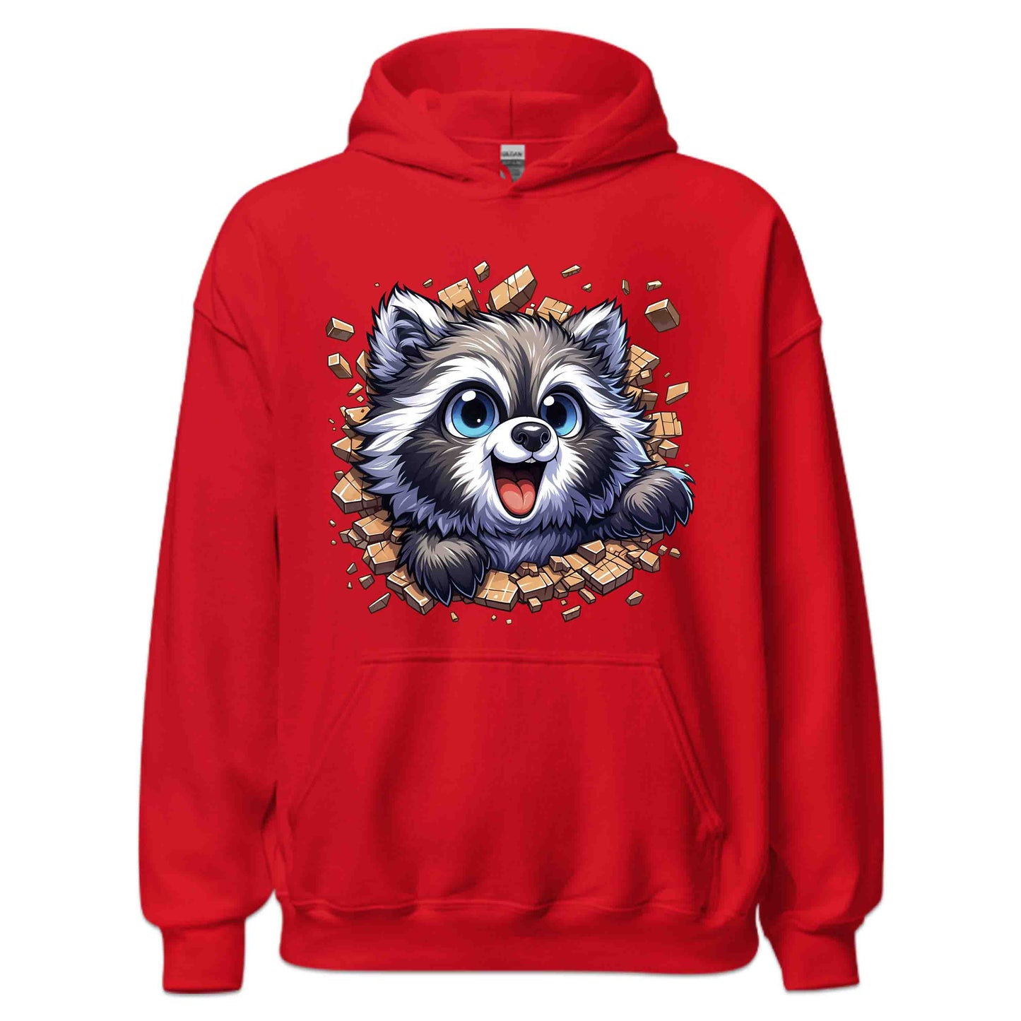 Raccoon Breaking Through Wall 3D Realistic Adorable Animal | PRODUCT CODE: RCNBKGWLHV