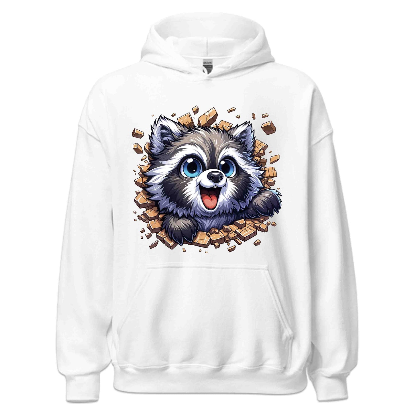 Raccoon Breaking Through Wall 3D Realistic Adorable Animal | PRODUCT CODE: RCNBKGWLHV