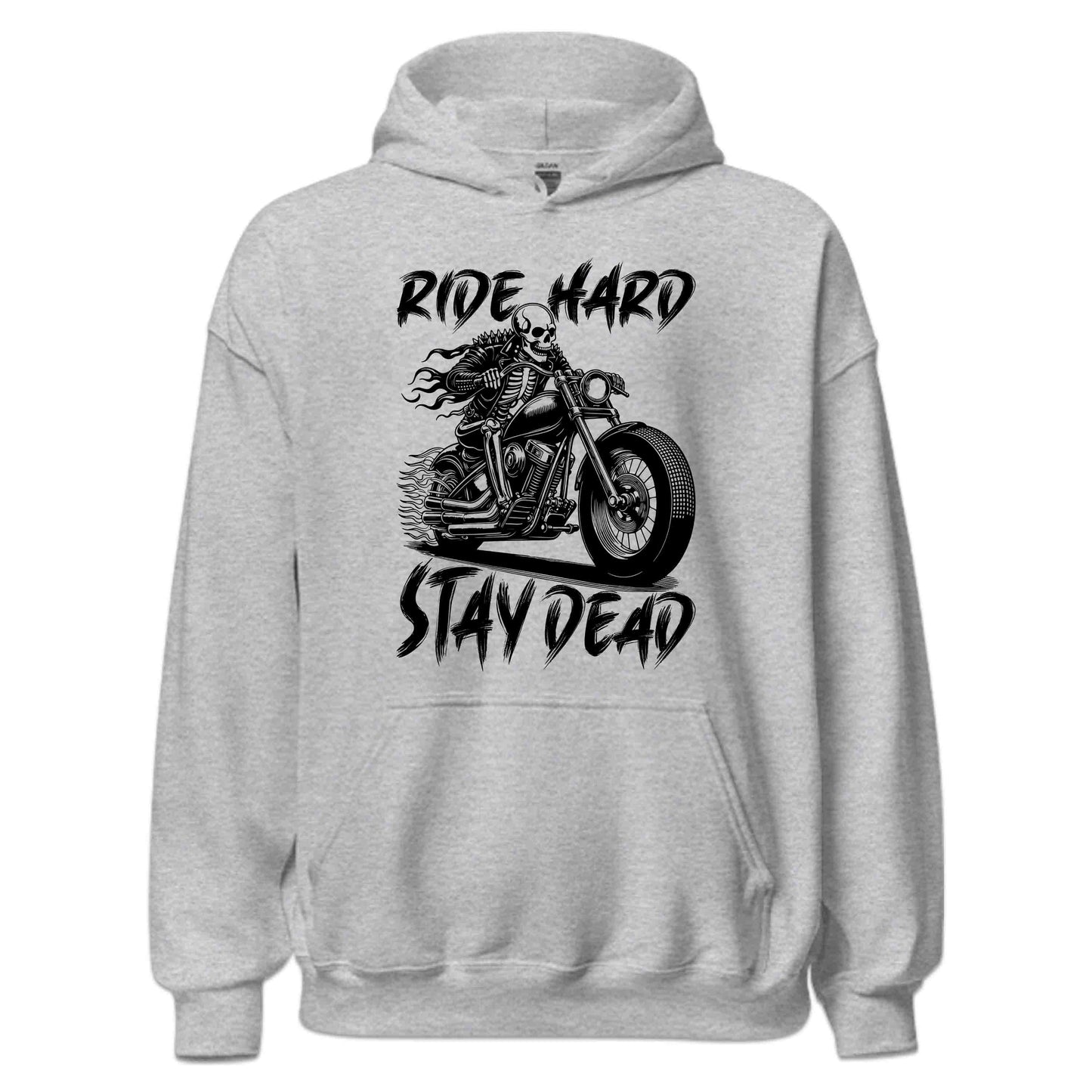 Ride Hard Stay Dead Skeleton Biker Hardcore Skull Rider | PRODUCT CODE: RDHASTYESKLNB