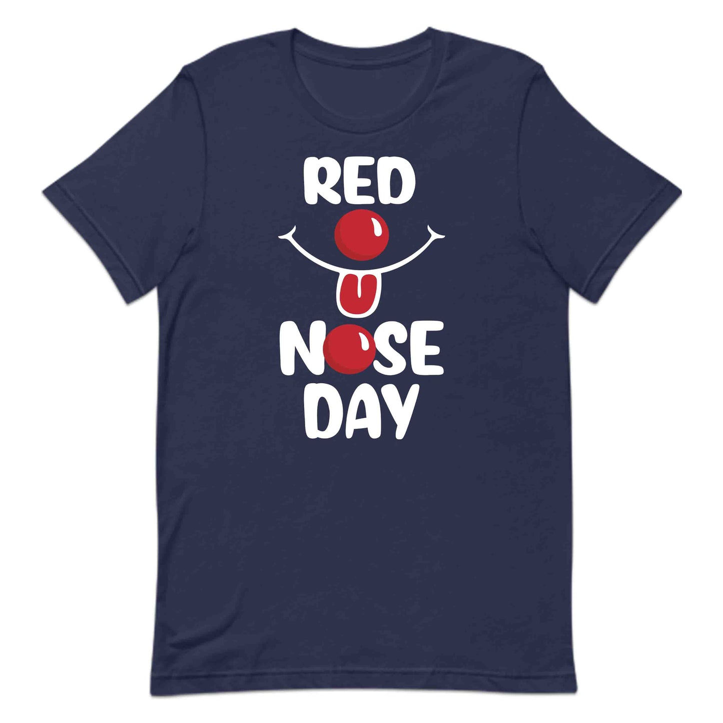 Red Nose Day Shirt | Funny Smiley Tee, Sweatshirt, or Hoodie for Charity | PRODUCT CODE: RDNBCKAIEBS