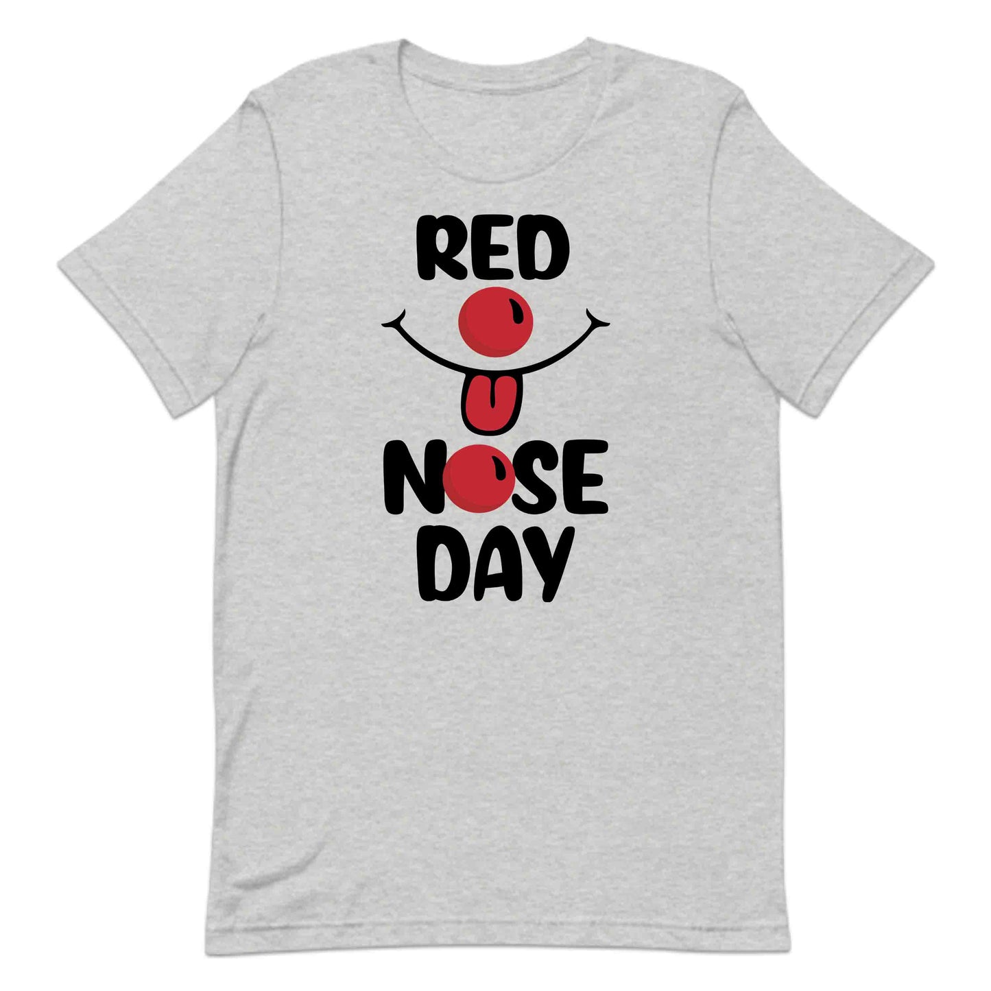 Red Nose Day Shirt | Funny Smiley Tee, Sweatshirt, or Hoodie for Charity | PRODUCT CODE: RDNBCKAIEBS