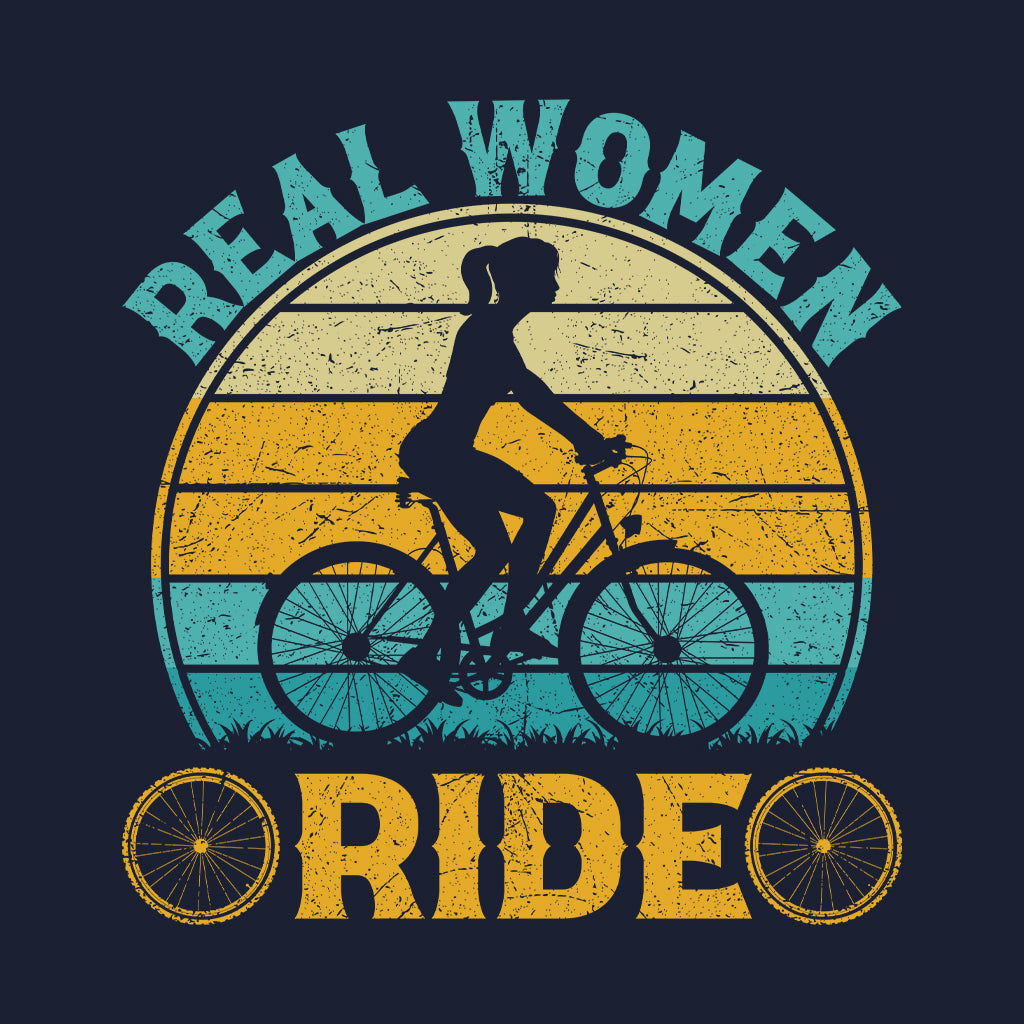 Female Cyclist Real Women Ride Bicycle Bike Lover | PRODUCT CODE: RLEWMNDIBC