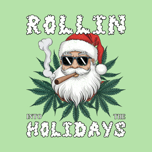 Christmas Santa Claus Smoking Weed Cannabis Xmas | PRODUCT CODE: RLNTHDYCHM