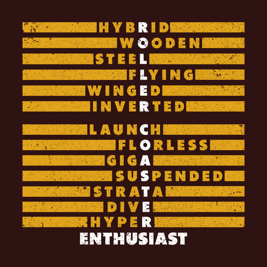 Roller Coaster Enthusiast Theme Park Thrill Ride | PRODUCT CODE: RLOCTASETHA