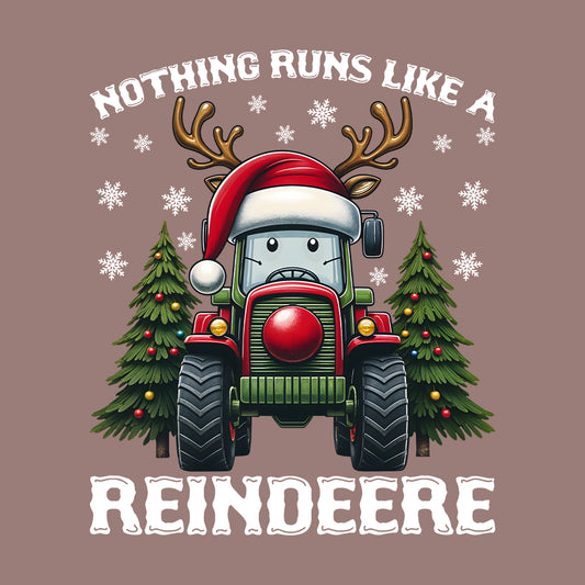 Reindeer Tractor Christmas Nothing Runs Like Reindeer Xmas Farming | PRODUCT CODE: RNDRTRCHMG