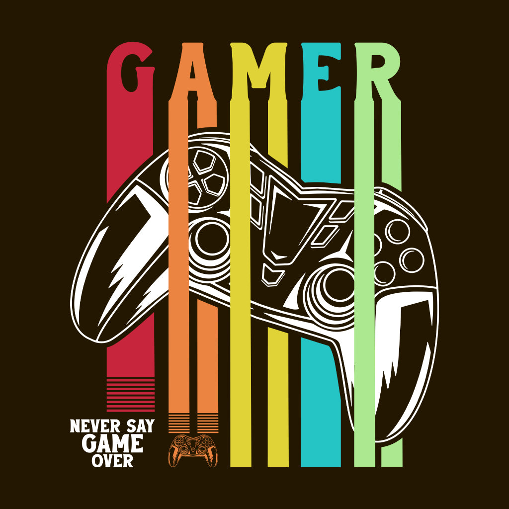 Retro Gamer Never Say Game Over Vintage Gaming Controller | PRODUCT CODE: RTOGMESYNVCL