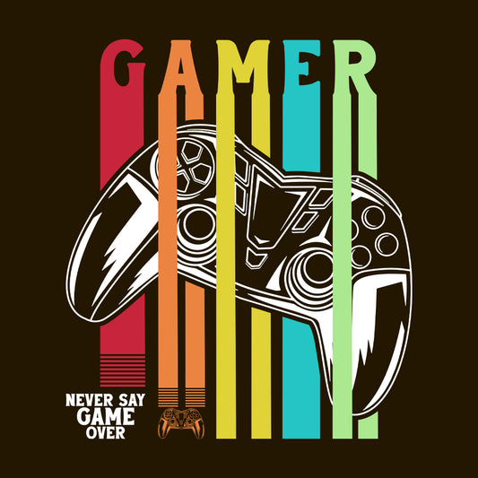 Retro Gamer Never Say Game Over Vintage Gaming Controller | PRODUCT CODE: RTOGMESYNVCL