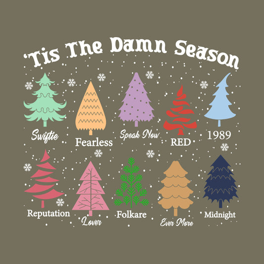 Christmas Tree Swiftie Xmas Ugly Albums Retro Tis The Damn Season | PRODUCT CODE: RTSDMNSWFT