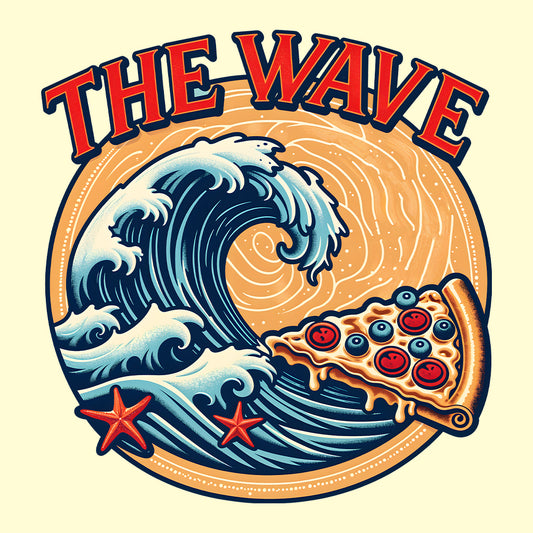 Retro Surf & Pizza T-Shirt, Vintage Wave Sweatshirt, Beach Lover Hoodie | PRODUCT CODE: RTSUIPOWCJL