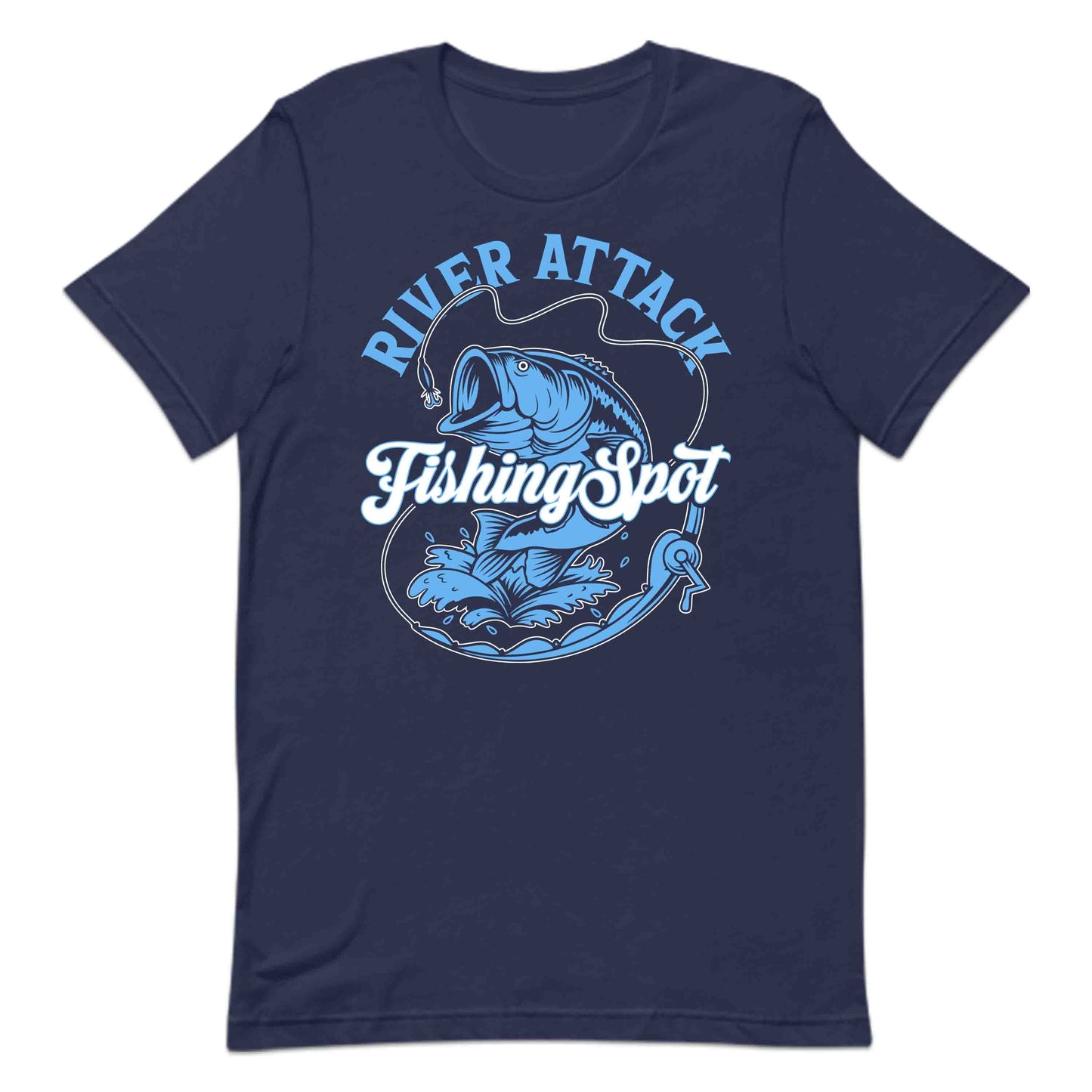 River Attack Fishing Spot Bass Fish Lovers | PRODUCT CODE: RVEATCKSNGPOL