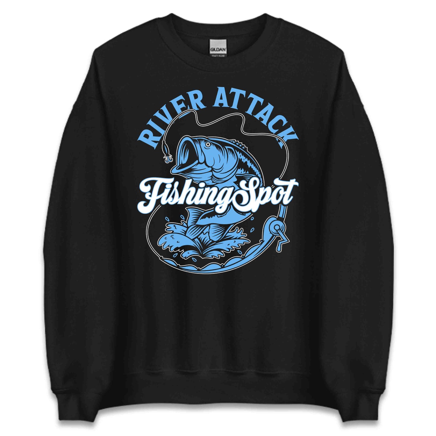River Attack Fishing Spot Bass Fish Lovers | PRODUCT CODE: RVEATCKSNGPOL